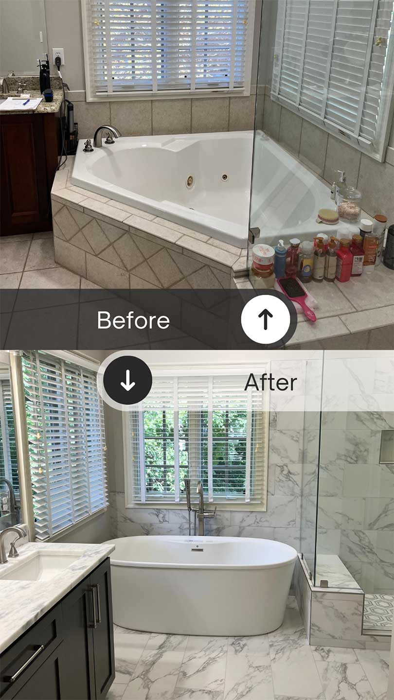 Bathroom Contractor Fort Mill Before After